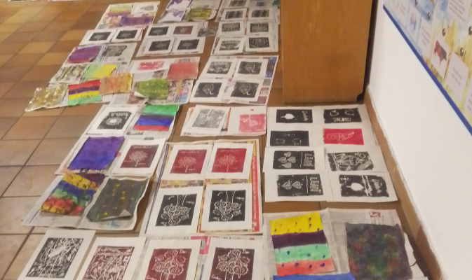 Arbeiten der Kinder vom Sommerferienworkshop